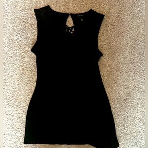 WHBM black tunic top